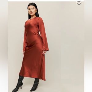 Reformation Davina silk dress
